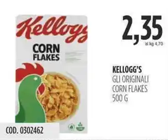 Carico Cash & Carry KELLOGG'S GLI ORIGINALI CORN FLAKES 500 g offerta