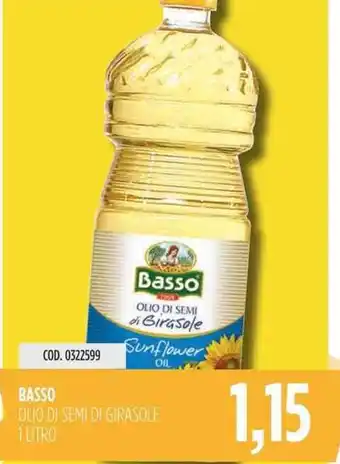 Carico Cash & Carry BASSO OLIO DI SEMI DI GIRASOLE 1 LITRO offerta