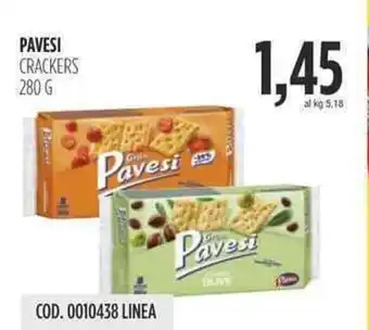 Carico Cash & Carry PAVESI CRACKERS 280 G offerta