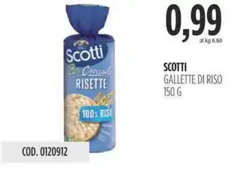 Carico Cash & Carry SCOTTI GALLETTE DI RISO 150 G offerta