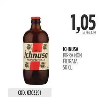 Carico Cash & Carry ICHNUSA BIRRA NON FILTRATA 50 CL offerta
