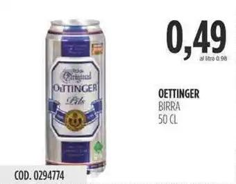 Carico Cash & Carry OETTINGER BIRRA 50 CL offerta