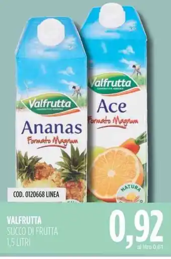 Carico Cash & Carry VALFRUTTA SUCCO DI FRUTTA 1,5 LITRI offerta
