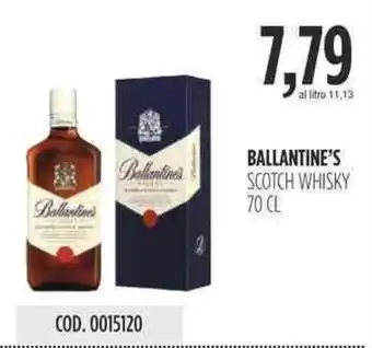 Carico Cash & Carry BALLANTINE'S SCOTCH WHISKY 70 CL offerta