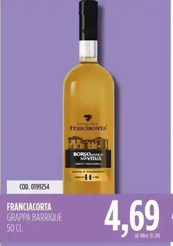 Carico Cash & Carry FRANCIACORTA GRAPPA BARRIQUE 50 CL offerta