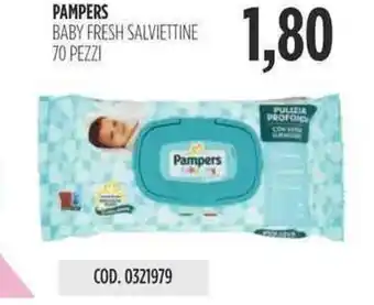 Carico Cash & Carry PAMPERS BABY FRESH SALVIETTINE 70 PEZZI offerta