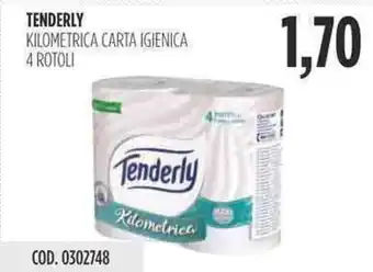 Carico Cash & Carry TENDERLY KILOMETRICA CARTA IGIENICA 4 ROTOLI offerta