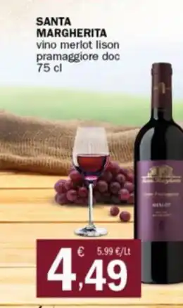 Crai SANTA MARGHERITA vino merlot lison pramaggiore doc 75 cl offerta