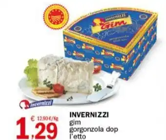 Crai INVERNIZZI gim gorgonzola dop l'etto offerta