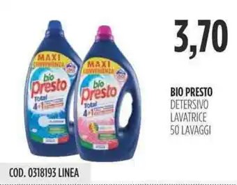 Carico Cash & Carry BIO PRESTO DETERSIVO LAVATRICE 50 LAVAGGI offerta