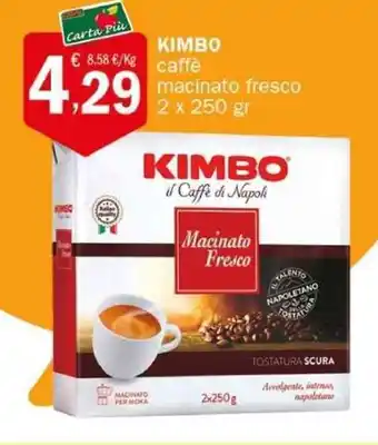 Crai KIMBO caffè macinato fresco 2 x 250 gr offerta