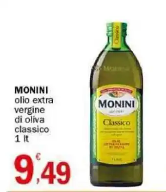 Crai MONINI olio extra vergine di oliva classico 1 lt offerta