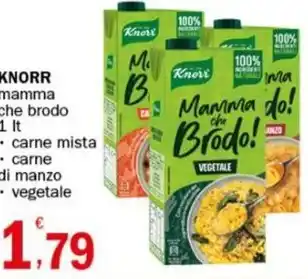 Crai KNORR mamma che brodo 1 lt offerta