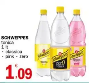 Crai SCHWEPPES tonica 1 lt offerta