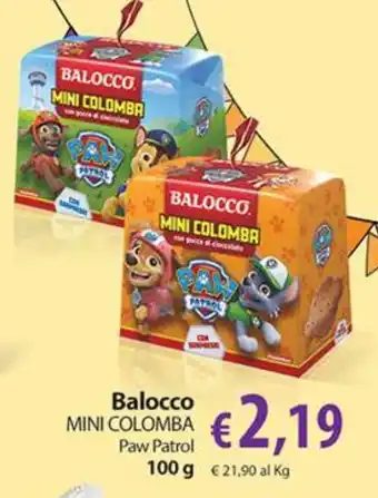 Extra Supermercati Balocco MINI COLOMBA Paw Patrol 100 g offerta