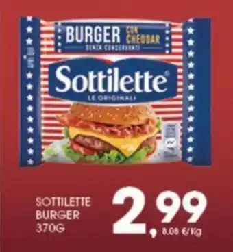 Eurospar SOTTILETTE BURGER 370G offerta