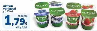 Sigma Activia vari gusti g 125x4 offerta