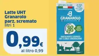 Sigma Latte UHT Granarolo parz. scremato litri 1 offerta