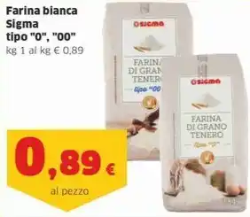Farina bianca Sigma tipo "0", "00"