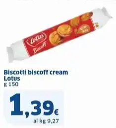 Sigma Biscotti biscoff cream Lotus offerta