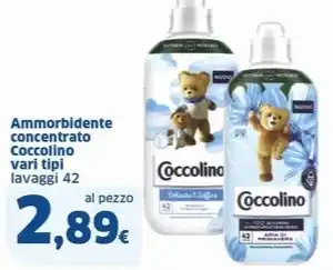 Sigma Ammorbidente concentrato Coccolino vari tipi lavaggi 42 offerta