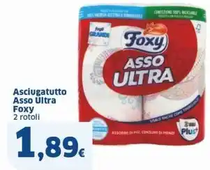 Sigma Asciugatutto Asso Ultra Foxy 2 rotoli offerta
