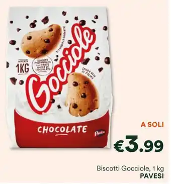 Unes Biscotti Gocciole, 1 kg PAVESI offerta