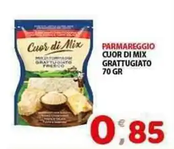 Mio Market PARMAREGGIO CUOR DI MIX GRATTUGIATO 70 GR offerta