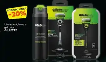 Unes Linea rasoi, lame e gel labs GILLETTE offerta