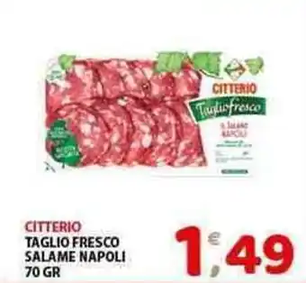 Mio Market CITTERIO TAGLIO FRESCO SALAME NAPOLI 70 GR offerta