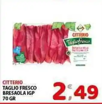 Mio Market CITTERIO TAGLIO FRESCO BRESAOLA IGP 70 GR offerta