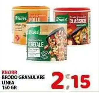Mio Market KNORR BRODO GRANULARE LINEA 150 GR offerta