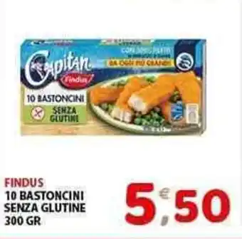 Mio Market FINDUS 10 BASTONCINI SENZA GLUTINE 300 GR offerta