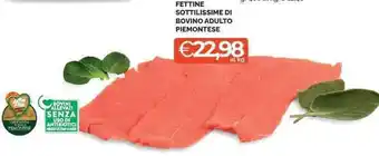 Mercatò Local FETTINE SOTTILISSIME DI BOVINO ADULTO PIEMONTESE offerta