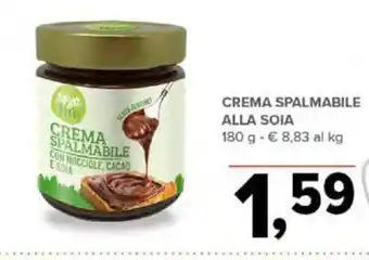 Todis CREMA SPALMABILE ALLA SOIA 180 g offerta