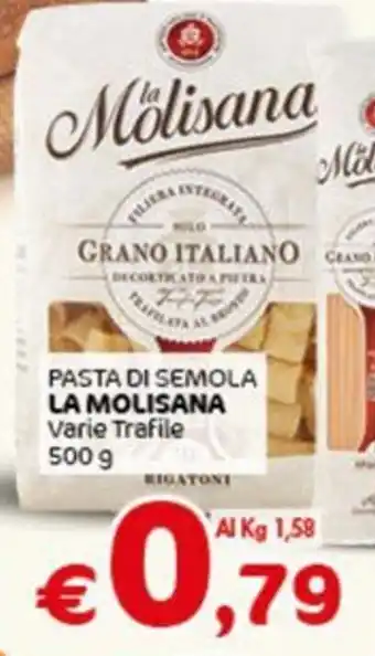 Crai PASTA DI SEMOLA LA MOLISANA Varie Trafile 500 g offerta