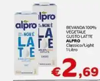 Crai BEVANDA 100% VEGETALE GUSTO LATTE ALPRO Classico/Light 1 Litro offerta