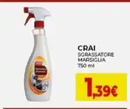 Crai CRAI SGRASSATORE MARSIGLIA 750 ml offerta