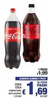 COCA COLA 1,75 litri
