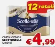 Crai CARTA IGIENICA Scottonelle 12 rotoli offerta