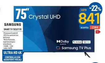 FreeShop SAMSUNG SMART TV 75CU7170 offerta