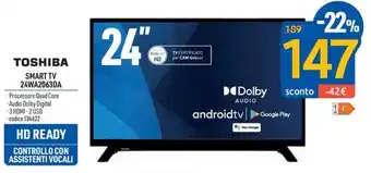 FreeShop TOSHIBA SMART TV 24WA2063DA offerta