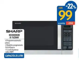 FreeShop SHARP MICROONDE R-742INW offerta