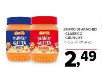 Todis BURRO DI ARACHID - CLASSICO - CRUNCHY 350 g offerta