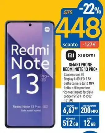 xiaomi SMARTPHONE REDMI NOTE 13 PRO+