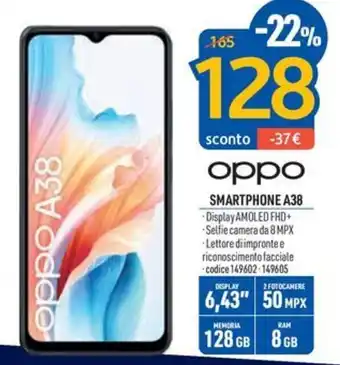 FreeShop oppo SMARTPHONE A38 offerta