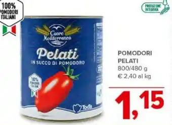 Todis POMODORI PELATI 800/480 g offerta