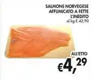 Coal SALMONE NORVEGESE AFFUMICATO A FETTE L'INEDITO offerta
