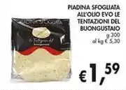 Coal PIADINA SFOGLIATA ALL'OLIO EVO LE TENTAZIONI DEL BUONGUSTAIO g 300 offerta