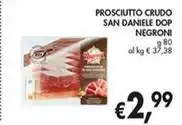 PROSCIUTTO CRUDO SAN DANIELE DOP NEGRONI g 80